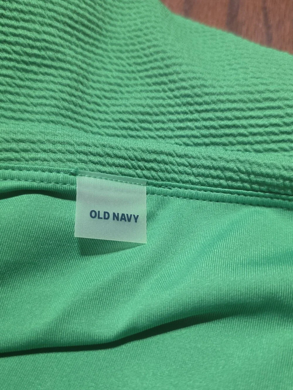 Old Navy High Waisted Textured French Cut Bikini Bottoms Green Size 3X